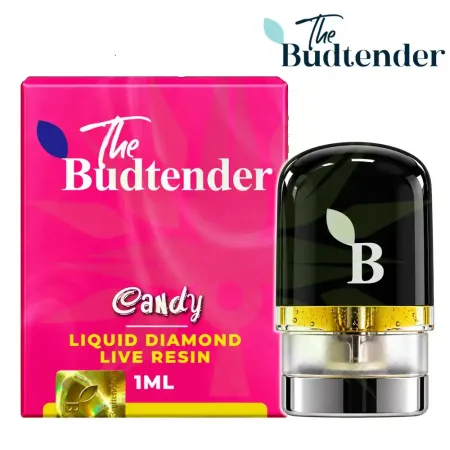 The Budtender Candy Liquid Diamond Pod 1 ml The Budtender Candy 1 ml Liquid Diamond Live Resin pod packaging