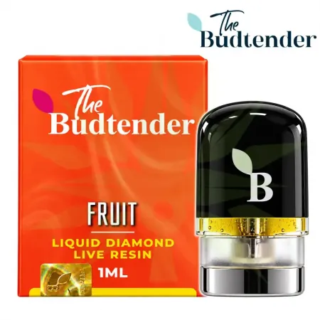 The Budtender Fruit Liquid Diamond Pod 1 ml The Budtender Fruit 1 ml Liquid Diamond Live Resin pod packaging