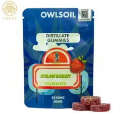 Owls Oil - Strawberry - Distillate - Gummies Owls Oil - Strawberry - Distillate - Gummies