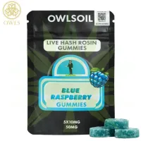 Owls Oil - Blue Raspberry - Live Hash Rosin Gummies