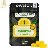 Owls Oil - Pineapple - Live Hash Rosin Gummies Owls Oil - Pineapple - Live Hash Rosin Gummies