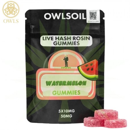 Owls Oil - Watermelon - Live Rosin- Gummies